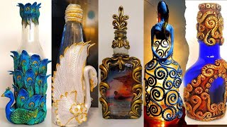 5 Bottle Decoration Ideas [upl. by Modnar538]