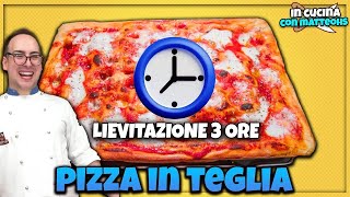 PIZZA PRONTA IN 3 ORE 70 idratazione ¦ in cucina con matteohs [upl. by Netsuj638]