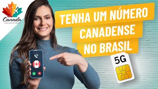 CONSIGA UM NÚMERO DE TELEFONE CANADENSE AINDA DO BRASIL  Dicas e Passo a Passo [upl. by Hathaway123]