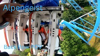 Alpengeist Back Row POV At Busch Gardens Williamsburg [upl. by Isnam]