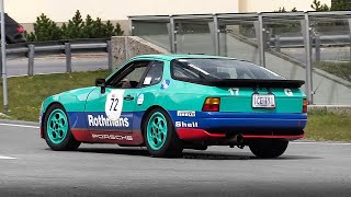 2 x Porsche 944 Turbo Cup Race Cars Start Up Accelerations amp Sound [upl. by Bivins895]