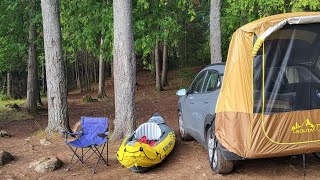 Camping Tent for Hatchback SUV  Easy Set Up httpsamznto46IS5xq [upl. by Ahseinek]