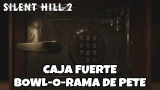 COMBINACIÓN CAJA FUERTE DEL BOWLORAMA DE PETE  SILENT HILL 2 REMAKE [upl. by Junna]