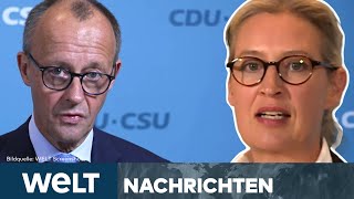 NEUWAHLEN quotNächster Messermord geht auf Ticket der Unionquot – Alice Weidel feuert gegen Merz  STREAM [upl. by Jan]