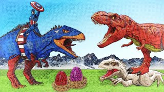 Jurassic world dominion all dinosaurs  Raptor Insects TRex amp Therizinosaurus VS Giganotosaurus [upl. by Tound406]