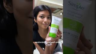 A quick review on simple moisturising facial wash shortsreview simple [upl. by Cartie]