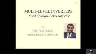 Lecture  1  Needs of MultiLevel Inverter [upl. by Irrep]