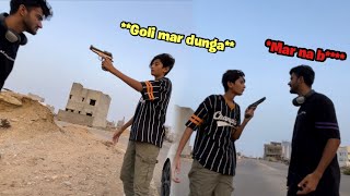 Fake Gun Prank on My Friend😮Larai Hogyi Dost Se🤬 [upl. by Yrrok563]