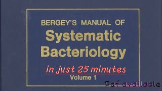 Bergeys Manual in just 25 minutes🤗 [upl. by Dyana570]