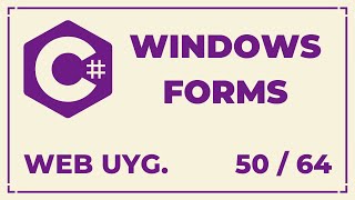 C Windows Forms Dersleri  Web Uygulaması  Ders 50 [upl. by Adigirb539]