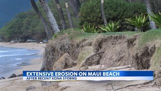 Extensive erosion fronting Kihei hotel appears to be getting worse over the years [upl. by Primaveras]