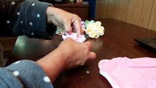 How to make washcloth flowers and suckers [upl. by Whitehouse]