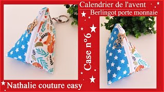 🎅1 jour1 tutoriel Calendrier de lavent case n°6 le porte monnaie porte clés berlingot [upl. by Decca]