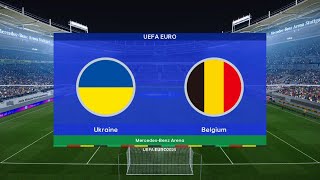 UKRAINA  BELGIA EURO 2024  SYMULACJA skrót [upl. by Naamana]