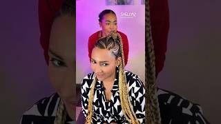 Let’s slay that ponytail braids 🔥 viralshorts youtubeshorts millionviews fyp [upl. by Judd]