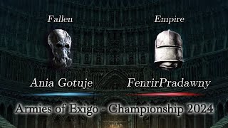 Ania Gotuje vs FenrirPradawny  Armies of Exigo Championship 2024 [upl. by Roley]