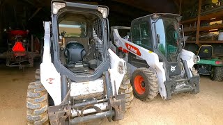 Which Skid Steer Loader is Better Reviewing Our New S66 Bobcat Skid Steer [upl. by Airetas]