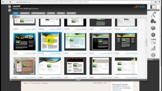 Jimdo Tutorial  How to Select Jimdo Templates Layouts by wwwWebsiteBuilderExpertcom [upl. by Eihpos]