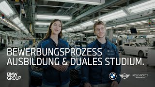 Bewerbungsprozess Ausbildung amp duales Studium I BMW Group Careers [upl. by Demb]