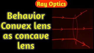 Can convex lens behaves as diverging lens sdphysics [upl. by Inahpit]