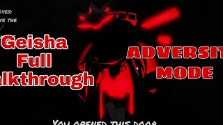 Geisha adversity mode full Solo walkthrough Trying for the competition  Geisha Roblox [upl. by Alekim298]