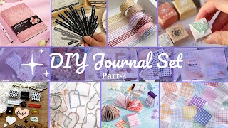 Part2 DIY JOURNAL SET How to Make Journal Set at Home DIY Journal kit  DIY Journal Stationary [upl. by Kenison]