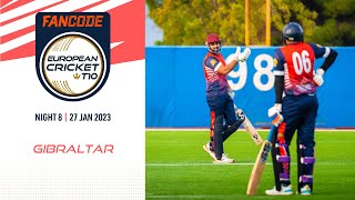 🔴 FanCode European Cricket T10 Gibraltar 2023  Night 8  T10 Live Cricket [upl. by Harbison494]