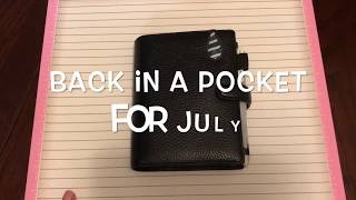 Back in a Pocket  for July [upl. by Eanal]