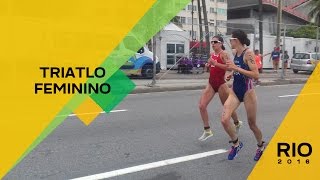 Rio 2016 Triatlo Feminino  Womens Triathlon [upl. by Oetsira]