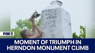 Video shows moment of victory in Herndon Monument climb [upl. by Kelwin822]