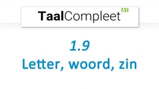 تعلّم كتابة جملة صحيحة باللغة الهولنديّة مع زينب لكتاب taalcompleet A1 19 Letter woordzin [upl. by Atiana]