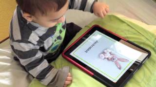 Cute Baby Flash Cards  an iPad iPhone app for toddlers and kids in preschool and Kindergarten [upl. by Gnal]