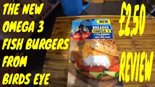 Trying Out Birds Eyes Delicious New Fish Burgers  Review [upl. by Danialah974]