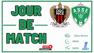 NICE  ASSE le match commenté en direct🟢 Allez les Verts🟢 [upl. by Clorinde991]