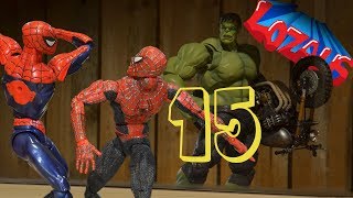 SPIDERMAN STOP MOTION Action Video Part 15 Homecoming [upl. by Linnet]