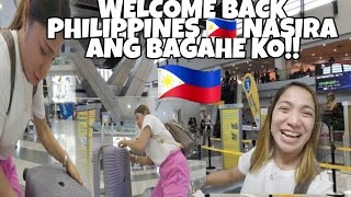 NASIRA ANG BAGAHE KO😔WELCOME BACK PHILLIPINES 🇵🇭🇫🇮PINAS VLOG🇵🇭 [upl. by Kciremed539]