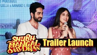 Shubh Mangal Saavdhan Trailer launch  Full Video  Ayushmann Khurrana Bhumi Pednekar [upl. by Nor]