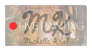 LIVE Playing around with watercolour textures a loose watercolour ABSTRACT LANDSCAPE [upl. by Nena437]