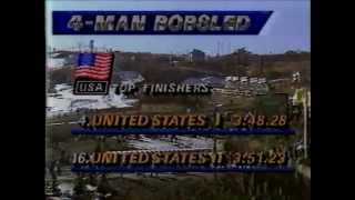 USA 1 Bobsled Team Run 4 FourMan 1988 Winter Olympic Games Calgary [upl. by Celesta]