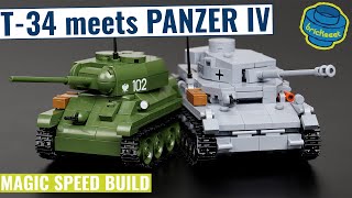 T3485 meets Panzer IV  2 Complete Builds  COBI 2714 amp 2716 Speed Build Review [upl. by Blount519]