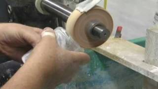 Grinding lenses and punties with plated and sintered wheels on a Spatzier lathe [upl. by Obla419]