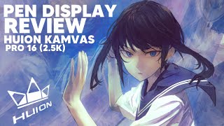 DIGITAL PAINTING PROCESS  HUION KAMVAS PRO 16 25K REVIEW AND UNBOXING [upl. by Norman795]