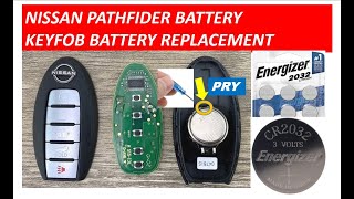 Nissan Pathfinder 2012  2022 Key Fob Battery Replacement automobile keyfob [upl. by Rekyr262]