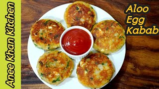 ALOO EGG KABAB WITH GARLIC BREAD RECIPE BY Anee Khan KitchenEgg KababPotato KababEgg Potato Kabab [upl. by Catrina]