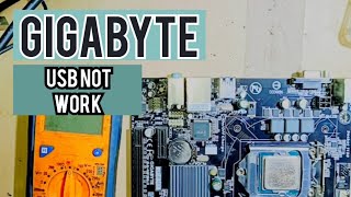 Gigabyte GAH81MS Usb Not Work Motherboard Repair  USB Problem [upl. by Avika569]