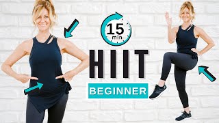 15 Minute Full Body Beginner HIIT  No Jumping [upl. by Glanti]