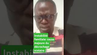 Linstabilité familiale cause majeure du décrochage scolaire youtubeshorts afrique france24 [upl. by Lynnelle43]