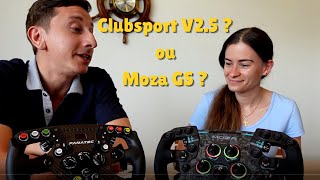 Moza GS et Fanatec Formula V25 [upl. by Orsa79]