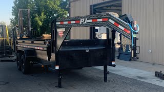 PJ 16’ X 83” Gooseneck Dump trailer 7 k Dexter Axles 2022 model Detailed review and walkaround [upl. by Hitt]