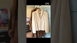 This is a mink fur coat produced by our fur factory displayed in the shop [upl. by Esylle]